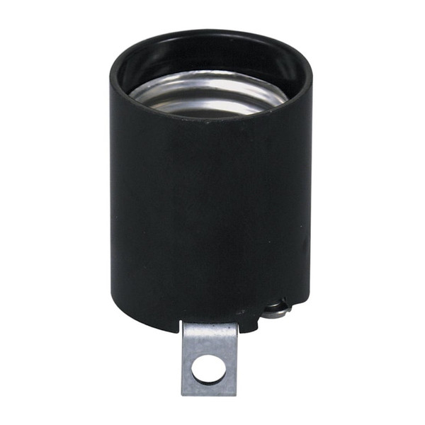LAMP SOCKET L BRACKT BLK