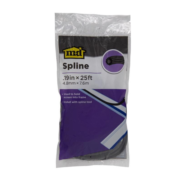 SCRN SPLNE BLK 0.19"X25