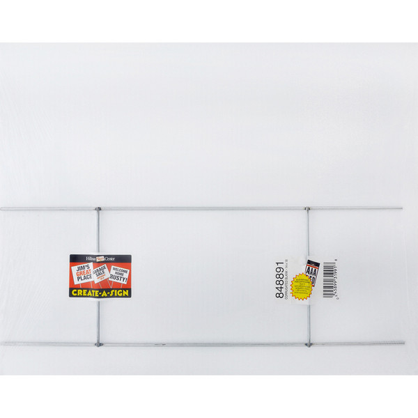 SIGN BLANK WHT 14X18"