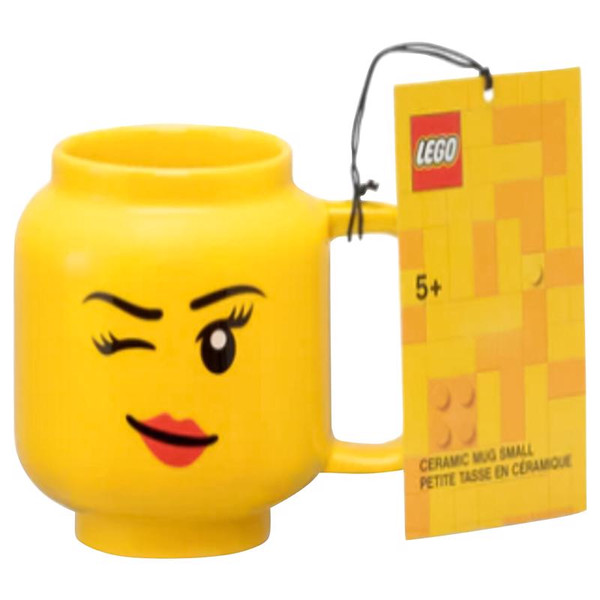 MUG WINKNG GRL YLW 7.6OZ