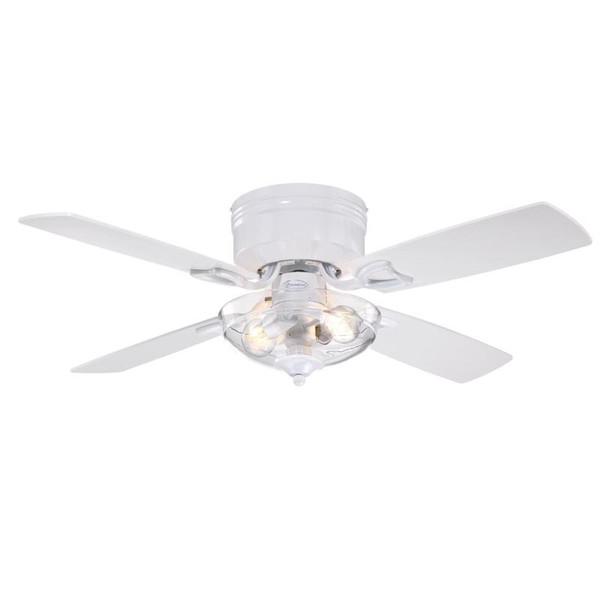 CEILING FAN LED WHT 42"