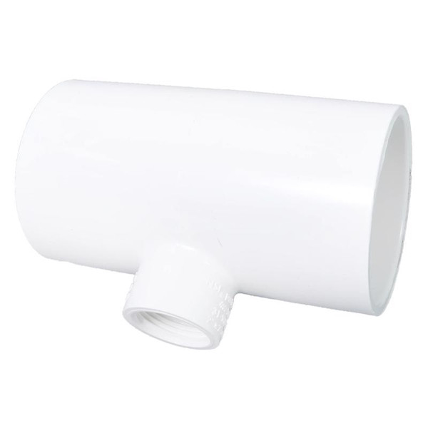 TEE PVC40 2"SXS 3/4"FPT
