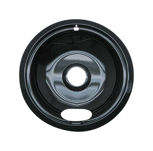 DRIP BOWL PORCELN BLK 8"