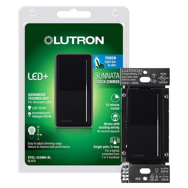 DMR SWTCH LED+ BLK 120V