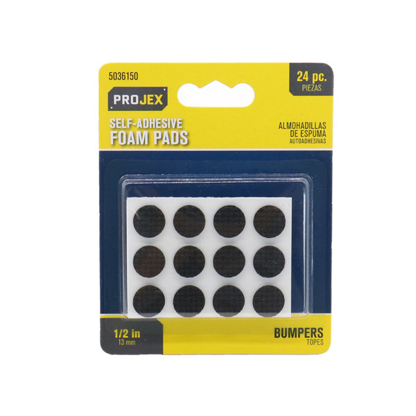 FOAM PAD NS 1/2" RND24PK