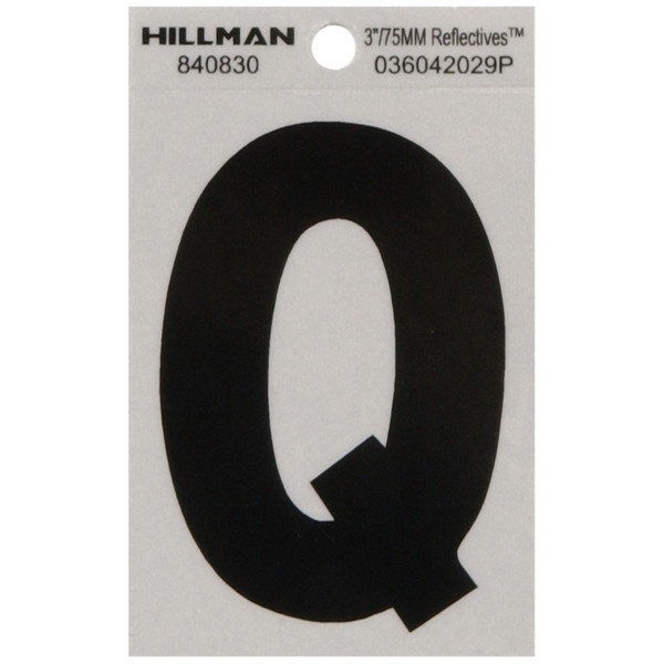 3" BLK/SLV Q ADHV 1PC