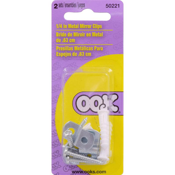 MIRROR HANGING SET 1/4"L