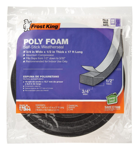 FOAM TAPE 3/4"X1/2"X17'