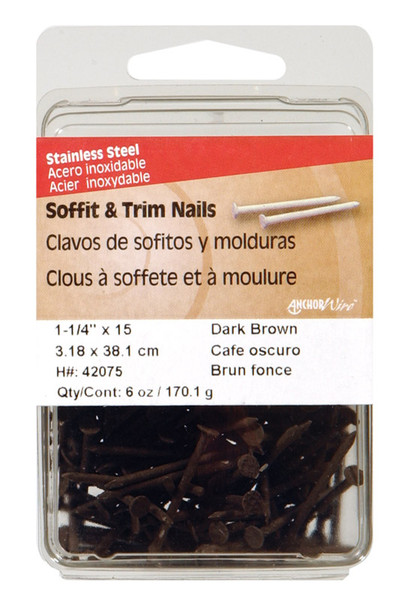STEEL NAIL 1.25"DKBRN6OZ