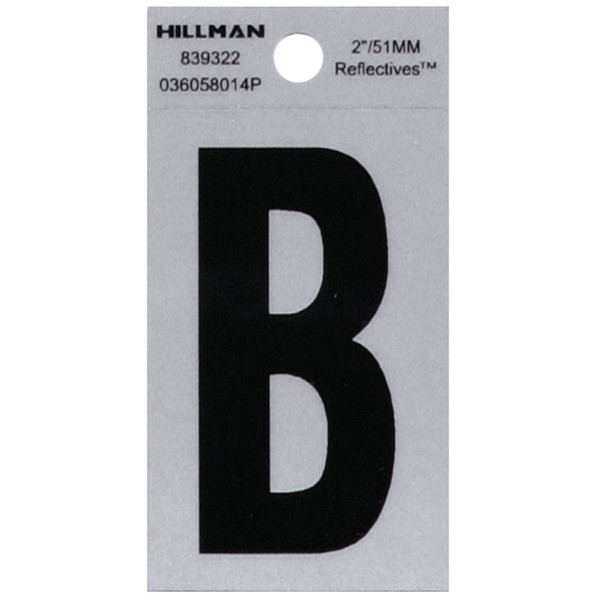 2" BLK/SLV B ADHV 1PC