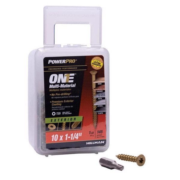 MULTISCREW #10X1-1/4"BRZ