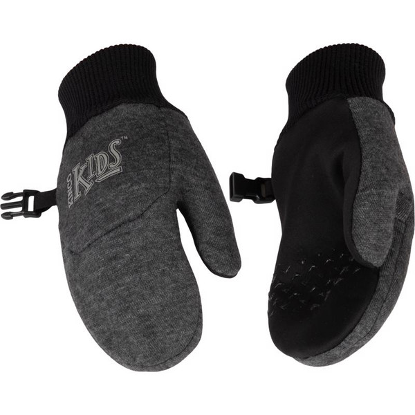 GLOVS CHILD'S BLK/GRAY S