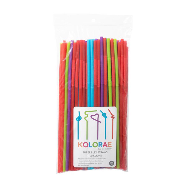 FLXBL DRNKNG STRWS 100PC