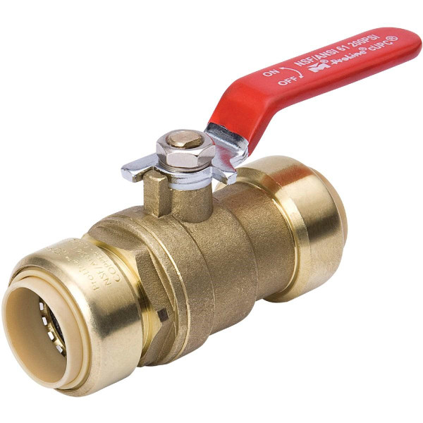 BALL VALVE BRS PUSH 3/4"