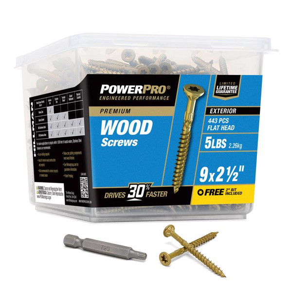DECK SCREW PP #9X2-1/2"