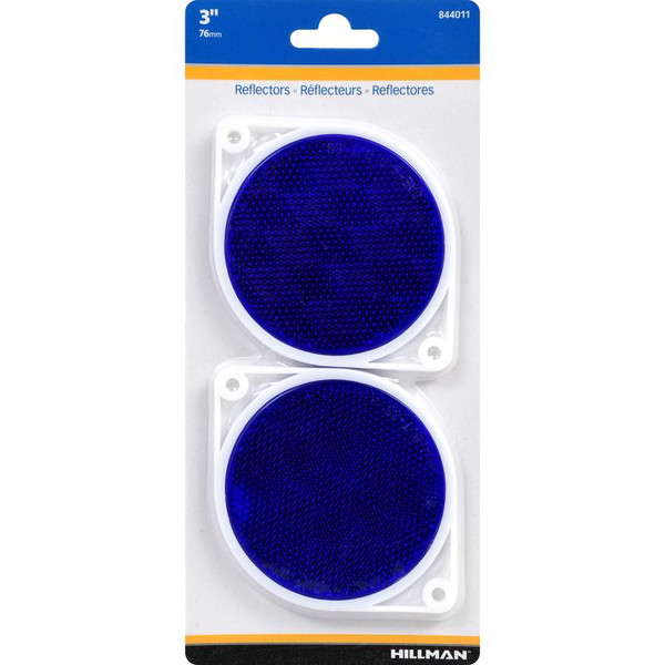 REFLECTORS BLUE 3" 2PK
