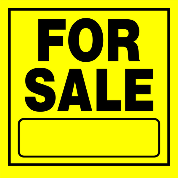 SIGN FOR SALE 11X11"