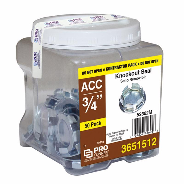 KNOCKOUT SEAL 3/4" 50PK