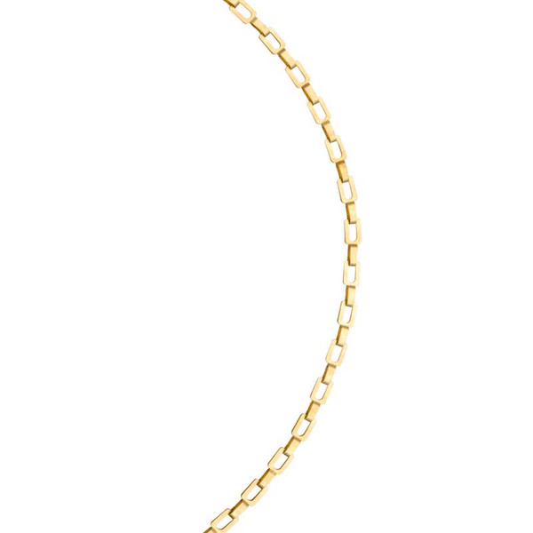 CHN BRS OVAL LNK GLD 35#