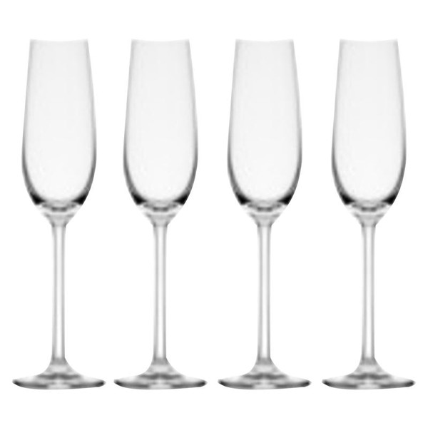 FLUTE GLASS 8.25OZ 4PK