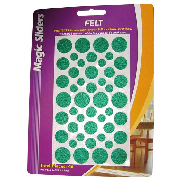 PAD FELT ASST GRN46PK