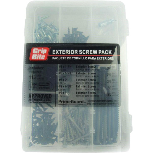EXTERIOR SCREW STL 115PC