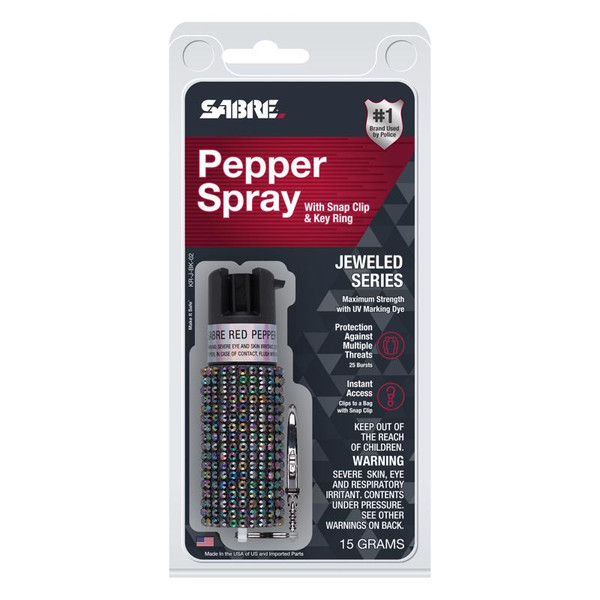 PEPPER SPRY W/BLK RHNSTN