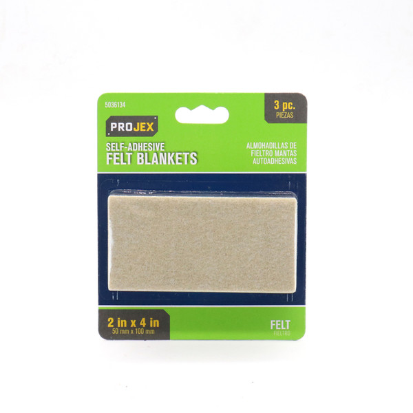 FELT GARD BLKT 2"X4" 3PK