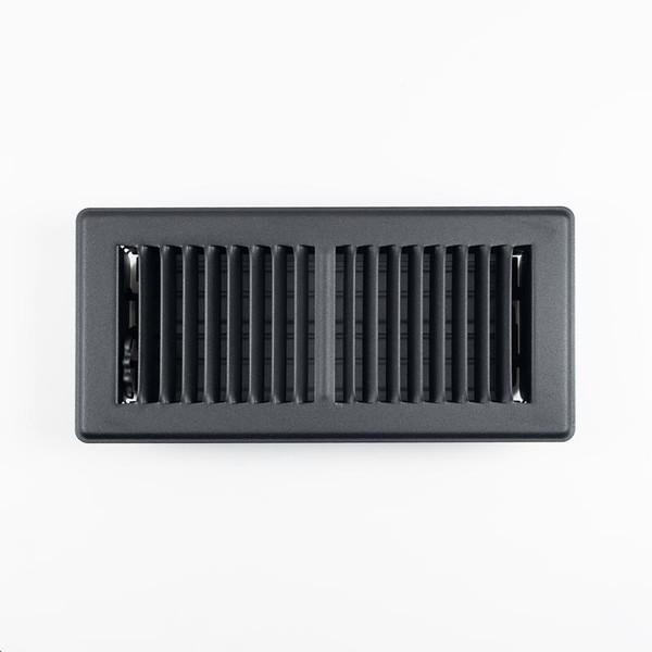 FLR RGSTR STL BLK 10X4"