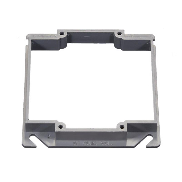 MUD RING SQR 2GANG 4"