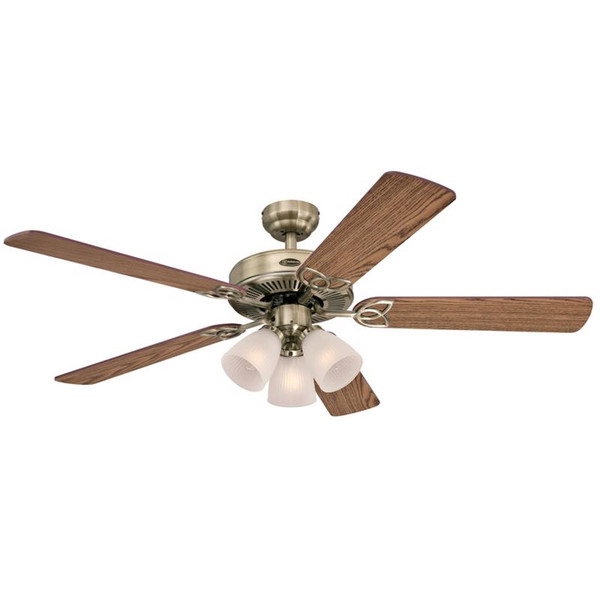 CEILNG FAN INDR BRWN 52"
