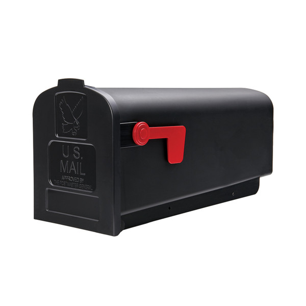 MAILBOX POLY BLK #1SIZE