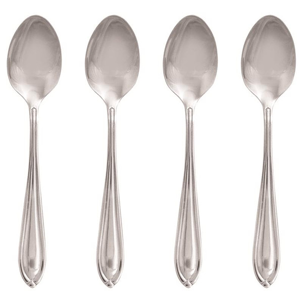 TEASPOON SET SS SLVR 4PC