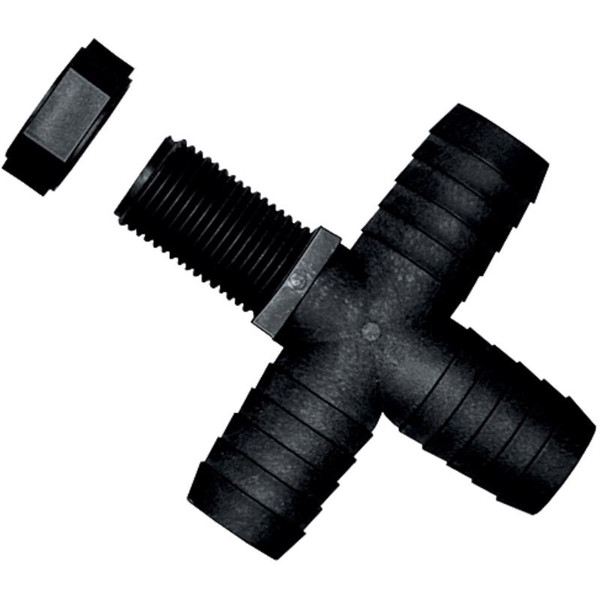 ADPTR PL BLK 11/16/1/2"