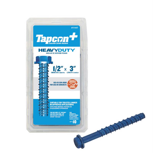 CONCRETE SCREW BL 1/2X3"