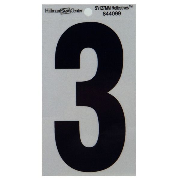 5" BLK/SLV #3 ADHV 1PC