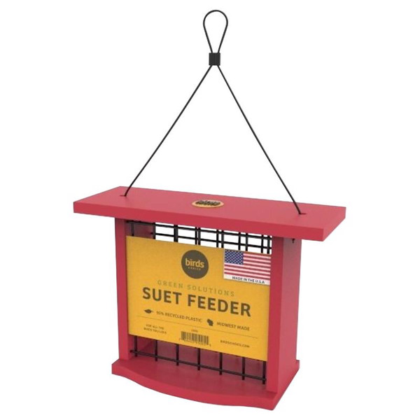 SUET FEEDER PLASTIC RED