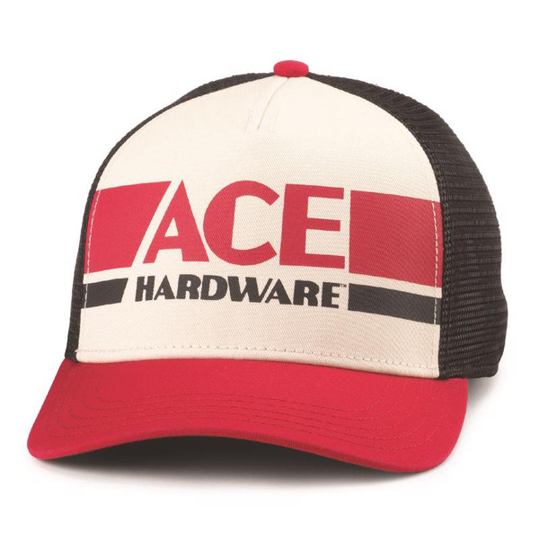 ACE BBLL CAP BLK/RD/IVRY