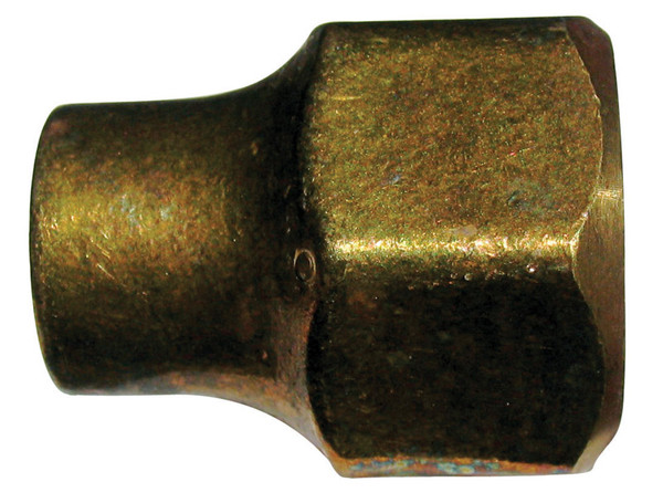 FORGD FLARE NUT 1/4"BRS