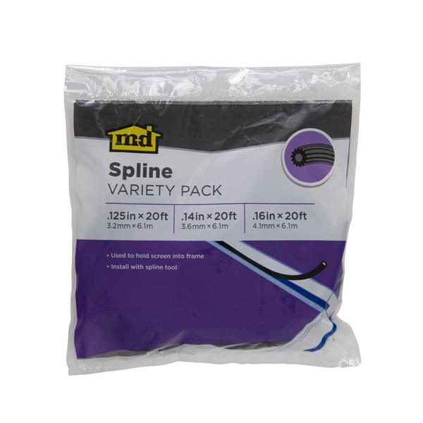 SPLINE BLK ASSTD 20'L