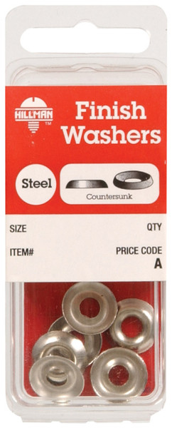 FINISH WASHER#8 NICKL PL