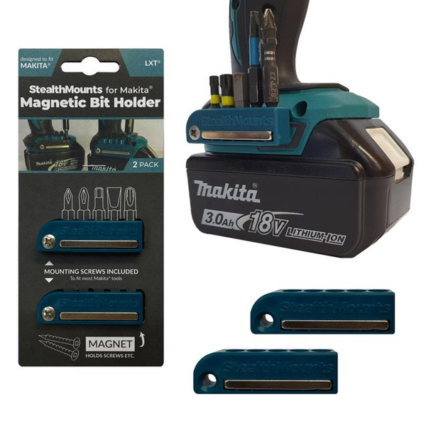 HOLDR MAGNTC BIT BLU 2PK
