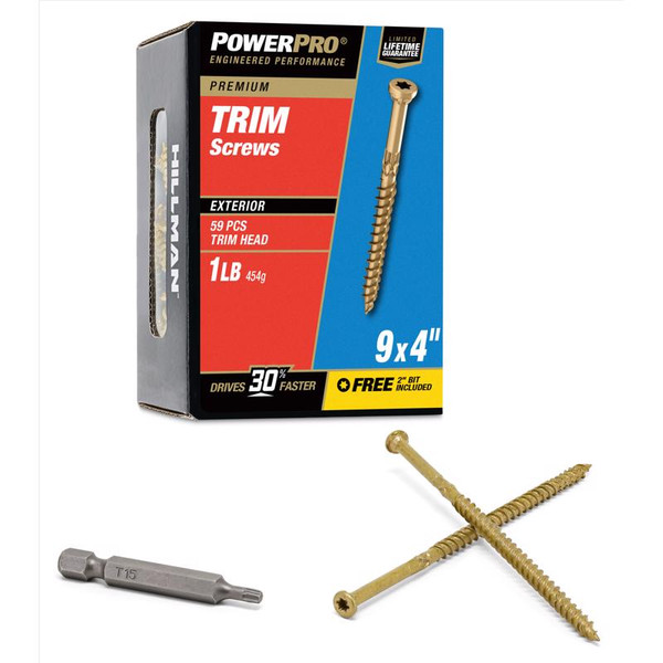 TRIM SCREW PP #9X4" 1#
