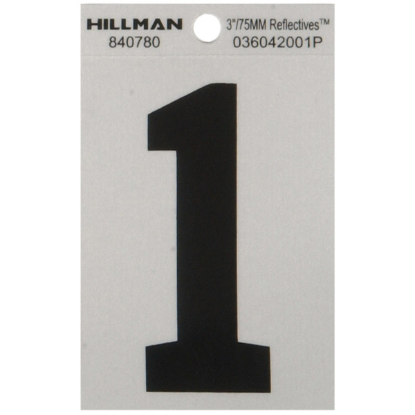 3" BLK/SLV #1 ADHV 1PC