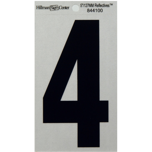 5" BLK/SLV #4 ADHV 1PC