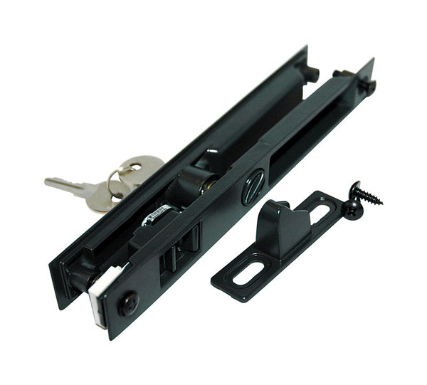 PATIO DR LOCK W/KEY BRZ