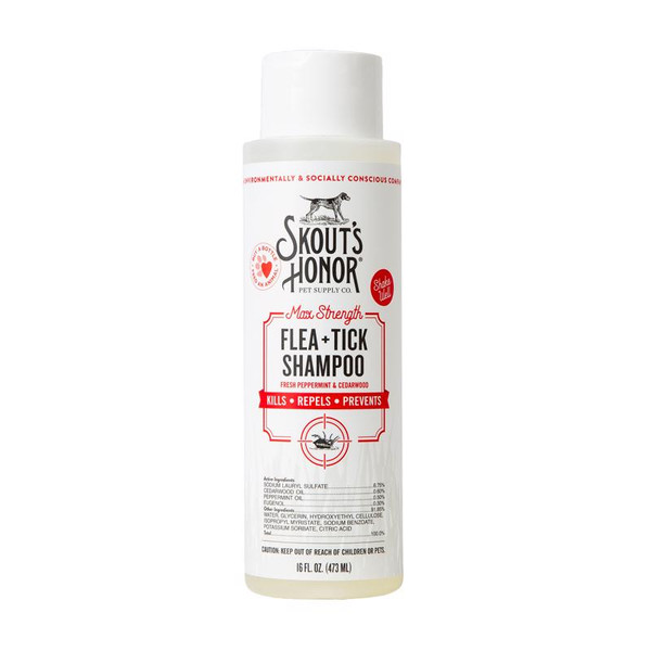 SH FLEA TICK SHAMP 16OZ