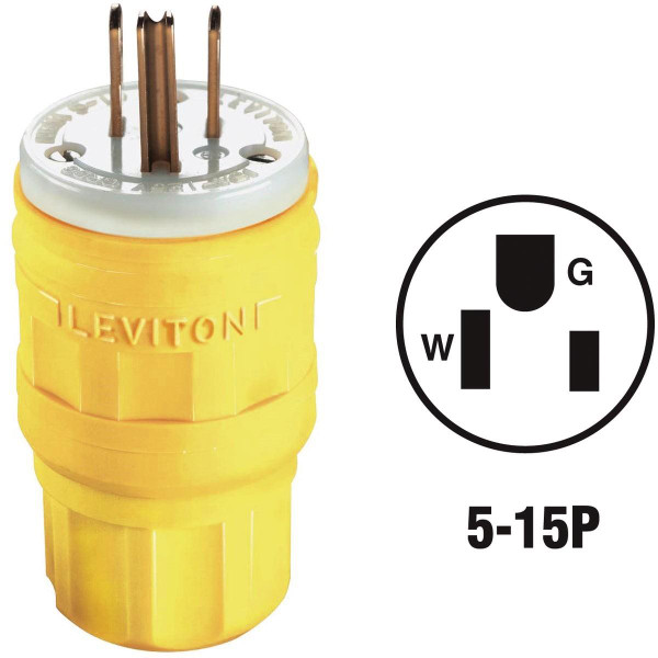 PLUG STRGHT BLD 15A 12V