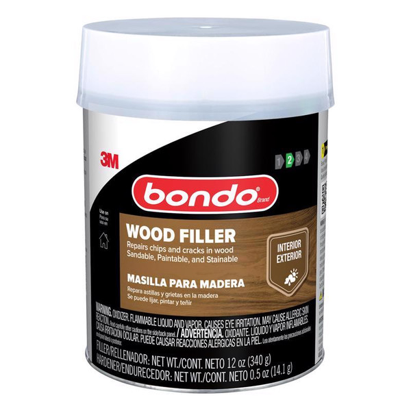 WOOD FILLER BROWN 12OZ