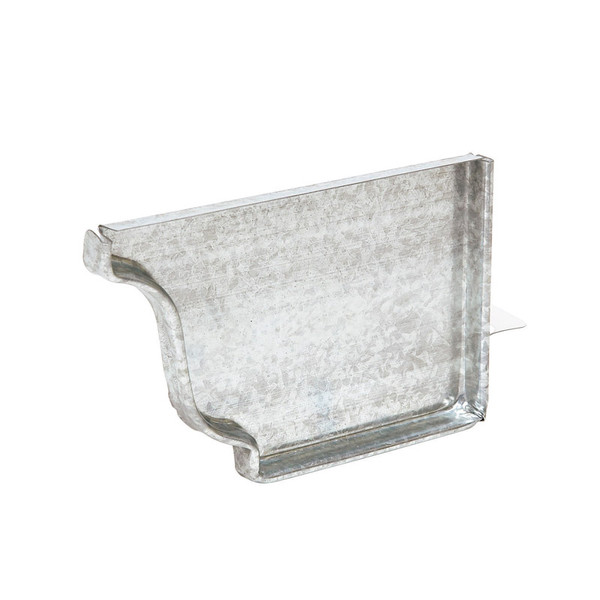 GUTTER K RT ENDCAP5"GALV